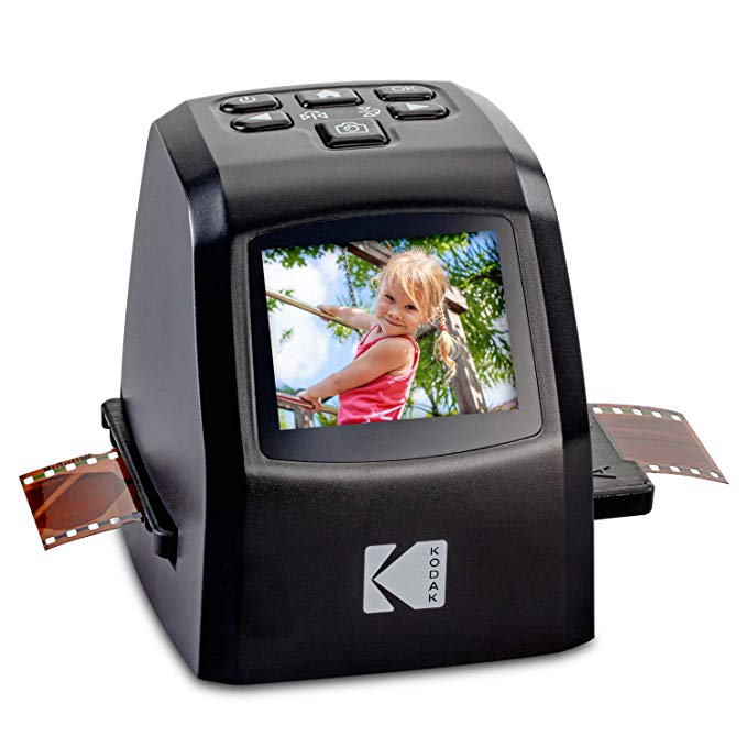 KODAK Mini Digital Film & Slide Scanner – Converts 35mm, 126, 110, Super 8 & 8mm Film Negatives & Slides to 22 Megapixel JPEG Images – Includes - 2.4 LCD Screen – Easy Load Film Adapters