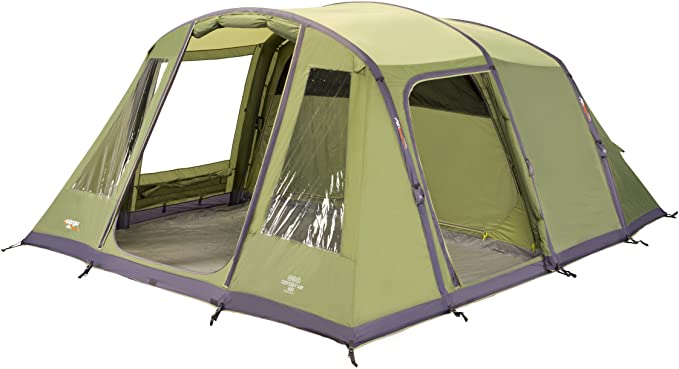 Vango Odyssey Inflatable Family Tunnel Tent, Epsom Green, Airbeam 600