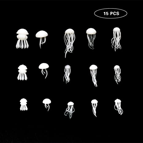 Resin Supplies Kit, 15 Pcs Handmade Plastic Small Jellyfish, Resin Jewelry Making Supplies, Resin Filler, Epoxy Ocean Modeling DIY Craft Handmade Resin Jewelry Making Supplies(15 PCS Small Jellyfish)