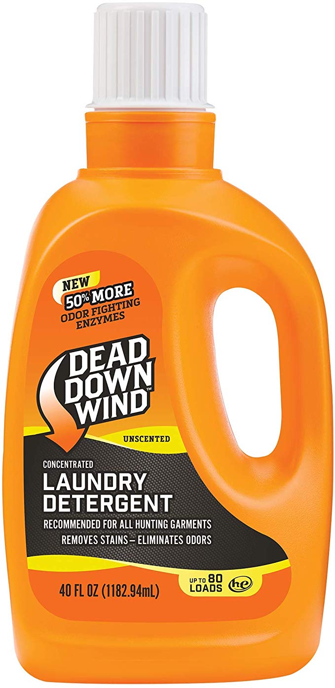 Dead Down Wind Laundry Detergent | 40oz Bottle | Unscented | Gentle Odor Eliminator   Stain Remover for Hunting Accessories, Gear and Clothes, Safe for Sensitive Skin