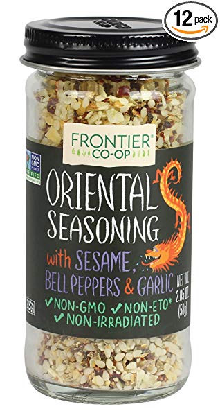 Frontier Seasoning Blends Salt-free Oriental Seasoning, 2.05 Ounce Bottle (Pack of 12)