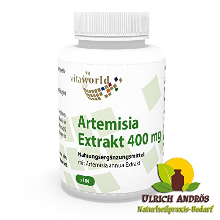 Artemisia Annua Extract 400mg 100 Capsules (Sweet Wormwood, Artemisinin) German Pharmacy Production