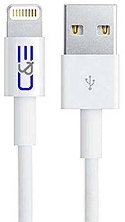 Apple MFI Certified 8P Lightning to USB Cable 6.56-Feet for iPhone 6S/6SPlus, 6/6 Plus, 5/5S/5C, iPad Air Air2 mini mini2 mini3, iPad 4th gen, iPod touch 5th gen, and iPod nano 7th gen iPad with Retina Display (CNE14039)