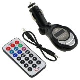 SDMMCUSBMP3 Wireless In Car FM Transmitter with Remote Black