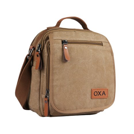 OXA Canvas Messenger Bag Shoulder Bag Crossbody Bag Satchel Bag Travel Bag Hiking Bag School Bag ipad Bag Fanny Bag Daypack