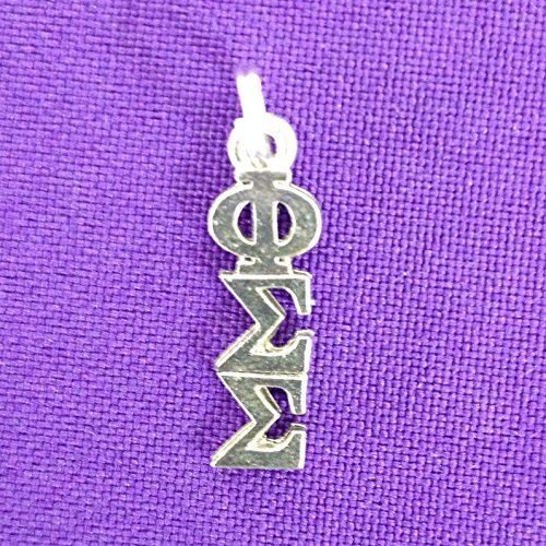 Phi Sigma Sigma Sorority Lavaliere in Sterling Plate