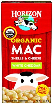 Horizon Organic Mac Cheese, Pasta Shells and White Cheddar, 6 Ounce