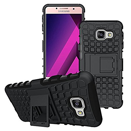 Case Collection Stylish Heavy Duty Shock Proof Armour Dual Protection Cover with Built-in Kickstand Case For Samsung Galaxy A5 2017