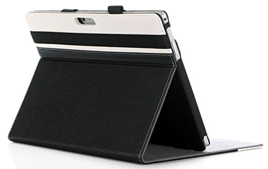 ProCase Microsoft Surface Pro 2018 2017 / Surface Pro 6 Pro 4 Case - Premium Folio Cover Case for Surface Pro 2018 2017 / Pro 6 Pro 4, Compatible with Type Cover Keyboard (Black)