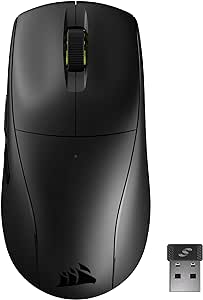 CORSAIR M75 AIR WIRELESS Ultraleichte FPS Gaming-Maus - 26.000 DPI - Ultraschnelle Eingabe - Symmetrische Form - iCUE-Kompatibel - PC, Mac - Schwarz