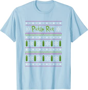 Adult Swim Rick & Morty Christmas Pickle T-Shirt