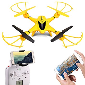 Drone with camera,Deerc X401H-V2 FPV Quadcopter with Altitude Hold, Headless Mode Function and APP Control, RTF