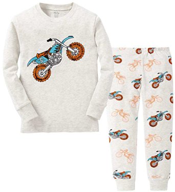 Toddler Pajamas for Boys Christmas PJs Children Motorcycle Sleepwear Size 2-7 Years