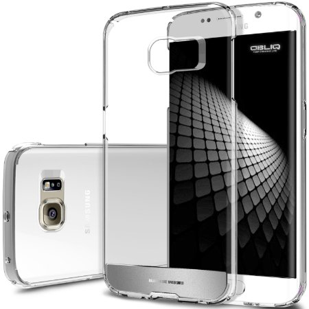 Galaxy S6 Edge Case, OBLIQ [NaKED SHIELD][Satin Silver] Thin Slim Fit Armor Scratch Resist Metallic Polycarbonate Finish Hard Protection Hybrid Quality Clear Case (for Samsung Galaxy S6 Edge Only)