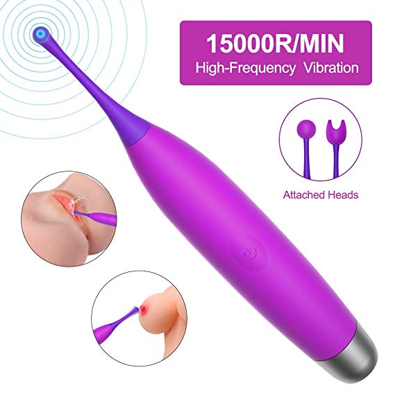 High-Frequency G-spot Clitoris Vibrator - Adorime Powerful Clitoral Vaginal Nipple Stimulator for Quick Orgasm, Waterproof Rechargeable Silicone Massager for Women Masturbation Adult Sex Toys
