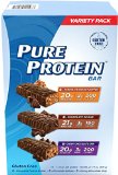 Pure High Protein BarVariety Pack 6 Chocolate Peanut Butter6 Chewy Chocolate Chip6 Chocolate Duluxe 3174 Oz 18 Count of 176 Oz bars from Pure Protein