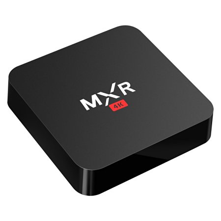 Bqeel MXR Quad Core Android 5.1 Tv Box RK3229 with 1G 8G Wifi Kodi 16.0 Fully Loaded Support 4K 10-bit 60fps H.265 Video Decoder LAN Miracast Video Playback Streaming Media Player