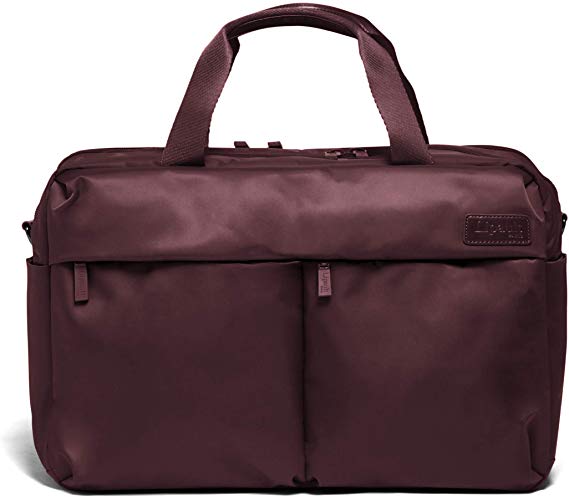 Lipault - City Plume 24H Bag - Top Handle Shoulder Overnight Travel Weekender Duffel Luggage for Women - Wine Red