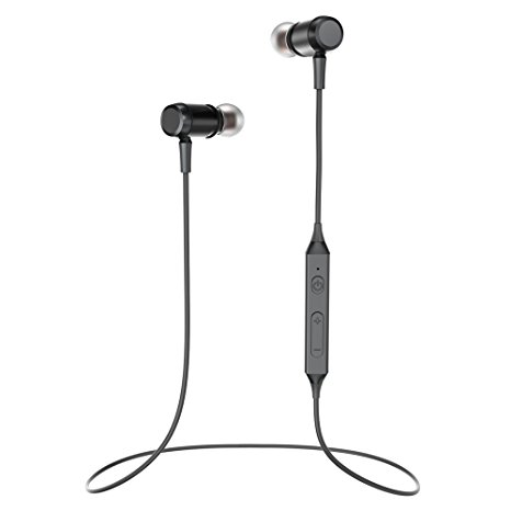 Bluetooth Headphones, Ansot M5 Wireless In Ear Earbuds with aptX Magnetic Stereo Earphones with Built-in Mic