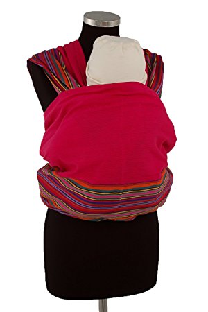 Ellaroo Woven Wrap Baby Carrier ( Large 5.0 m up to 190lbs and 6', Fucsia )