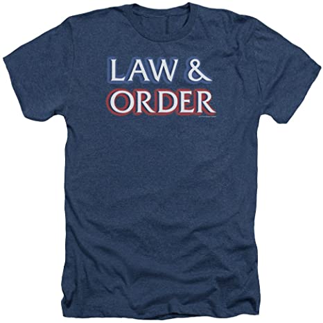 Law & Order Crime Legal Drama TV Series NBC Logo Adult Heather T-Shirt Tee