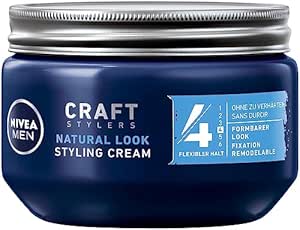 NIVEA MEN Styling Cream im 1er Pack (1 x 150ml), Haarcreme für formbaren Halt ohne zu verhärten, flexibles Haargel für einen Natural Look