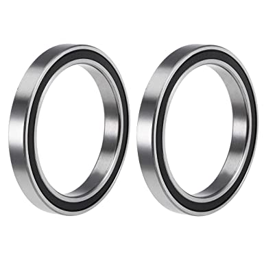 uxcell 6812-2RS Deep Groove Ball Bearings Z2 60mm x 78mm x 10mm Double Sealed Chrome Steel 2pcs