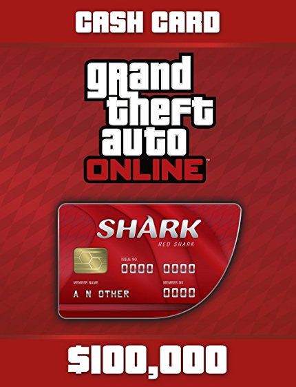 Grand Theft Auto V: G Red Shark Cash Card - PS4 [Digital Code]