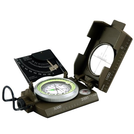 Eyeskey Multifunction Military Army Sighting Compass With Inclinometer for Camping Hiking