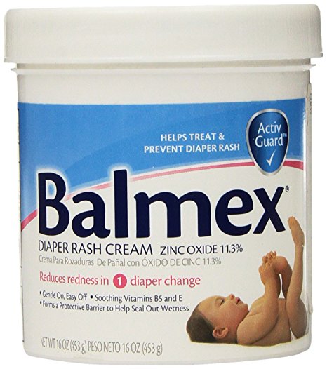 Balmex Diaper Rash Cream, 16-Ounce Jars