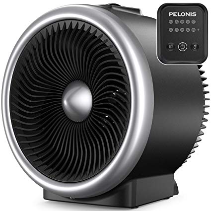 PELONIS PSH750S Space Heater with Air Circulator Fan, 2-In-1 Vortex Heater With Electronic Adjustable Thermostat, ETL Listed, Auto Tip-over & Overheat Protection for All Seasons & Whole Room Use