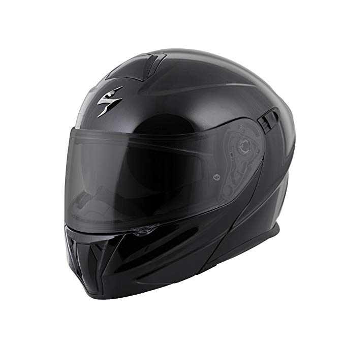 ScorpionExo EXO-GT920 Full Face Modular Helmet (Solid Black, X-Large)