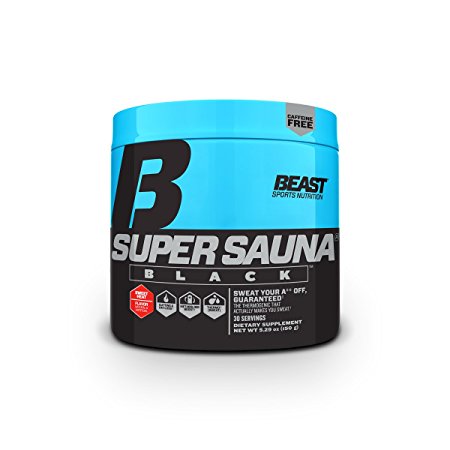 Beast Sports Super Sauna: Non Stim // Caffeine Free Thermogenic Drink for Fast Weight Loss, Metabolism Boost, Sweat Enhancer, Fat Burner for Women & Men ft. Grains of Paradise (Sweet Heat)