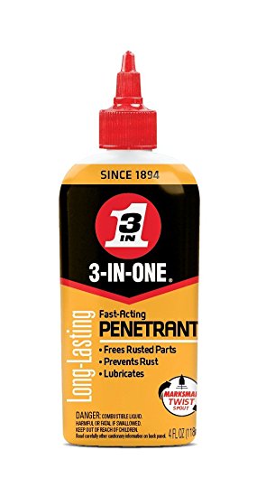 3-IN-ONE 120018 Fast-Acting Penetrant Drip Oil 4 oz (Pack of 1)