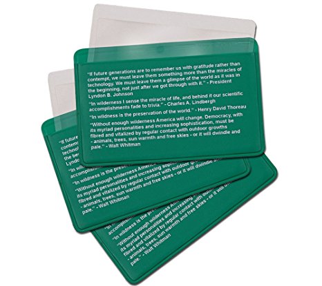 Credit Card Size Pocket Fresnel Lens - Magnifier Lenses for Fire Starting by HomeOffice