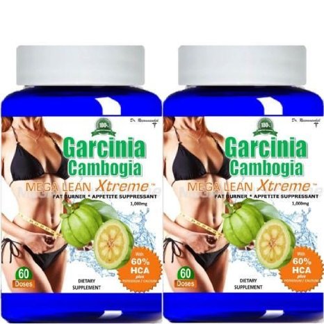 100% Pure Garcinia Cambogia Extract Mega Extreme 1000mg 100% HCA Weight Loss.
