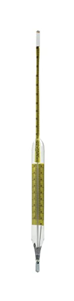 Thermco GW2510 Plain Form Talle And Proof Scale Alcohol Hydrometer, 0 to 100% Tralle Range, 0 to 200% Proof Range, 300mm Length