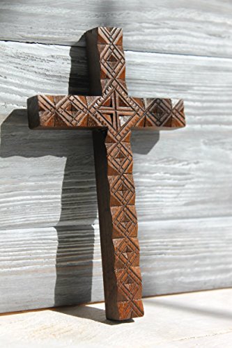 Handmade wooden cross rustic wall decor church supplies religious gifts