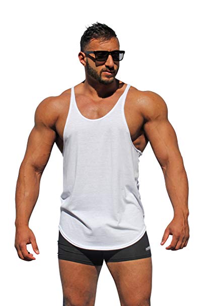 Physique Bodyware Mens Y Back Stringer Tank Top. Made in America