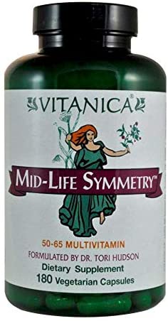 Vitanica - Mid-Life Symmetry, 50-65 High Potency Multivitamin and Mineral, Vegan, 180 Capsules