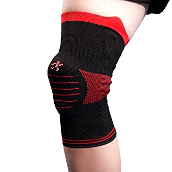 Knee Brace Support Sleeve with Side Stabilizers and Patella Padding for Post Surgery, Knee Replacement Treatment, ACL, MCL, Meniscus Tears, Arthritis, Tendonitis -Single Wrap By UFlex Athletics