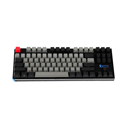 NPKC Black Gray Mixed Dolch Thick PBT 104 87 61 Keycaps OEM Profile Key caps MX Mechanical Keyboard (87 Side Print)