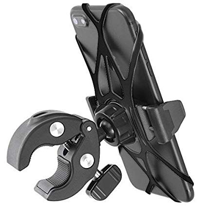 Phone Holder for Motorcycle or Bike - by TACKFORM [Quick Clamp] Heavy Duty Mounting Solution for Phones up to 3.5” Wide. Works on all Bars from .6” - 1.5” In diameter