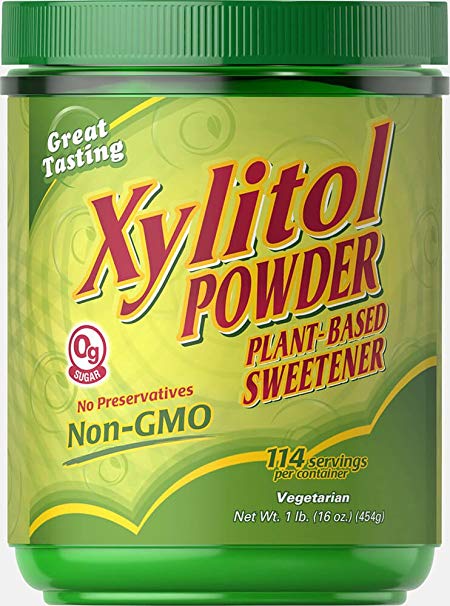 Puritan's Pride Xylitol Plant-Based Sweetener Non-GMO-1 lb Powder