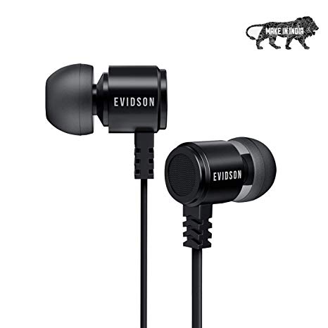 Evidson BassFlow X93 Earphones with Mic (Black)