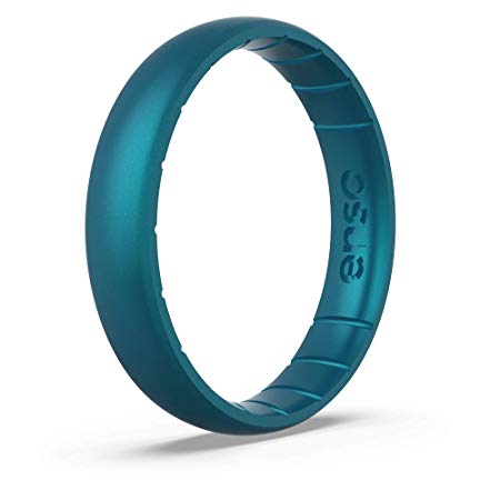 Enso Rings Thin Birthstone Silicone Ring | Made in The USA | Lifetime Quality Guarantee | Comfortable, Breathable, and Safe