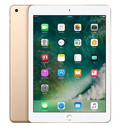 Apple iPad with WiFi, 32GB, Gold (2017 Model)