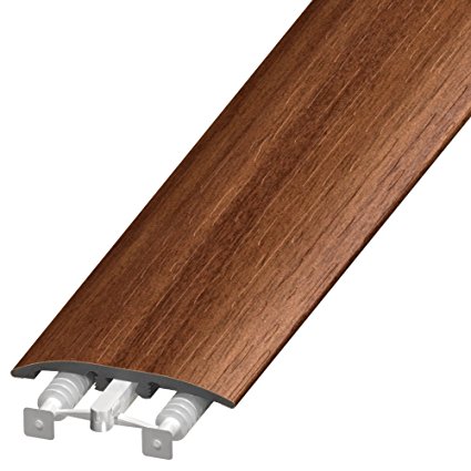 Cal-Flor MD11041 Unitrim Waterproof 3-in1 Floor Molding 2" Wide x 94" Long 3-in-1 Laminate, Wood, Wpc, Lvt and Vinyl, 1 Pack, Walnut