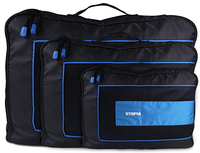 3 Set Packing Cubes Travel Luggage Packing Organizer By Utopia Home