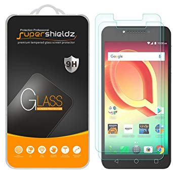 [2-Pack] Supershieldz for Alcatel A50 Tempered Glass Screen Protector, Anti-Scratch, Anti-Fingerprint, Bubble Free, Lifetime Replacement Warranty